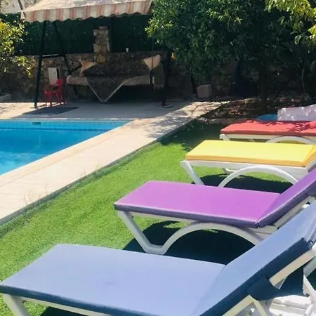 Charming With Private Pool, Garden, Fireplace And Terrace In Fethiye